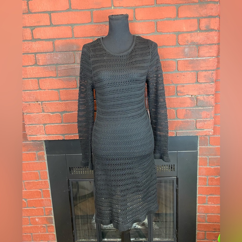 Chocolate Rhythm Seashell Women’s Black‎ Knit Dress Size Small